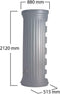 Garantia Regenton Column Muur - 550 liter - Grijs