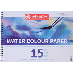 Talens Art Creation - Art Creation aquarelpapier, 240 g/m², ft A3, blok met 15 vellen