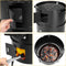 Gardebruk Barbecue Smoker - 3in1 met Ventilatieschuiven – Zwart
