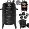 Gardebruk Barbecue Smoker - 3in1 met Ventilatieschuiven – Zwart