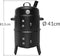 Gardebruk Barbecue Smoker - 3in1 met Ventilatieschuiven – Zwart