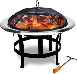 Gardebruk Vuurschaal XL - Ø 75cm Pook Vonkrooster - Edelstaal
