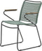 Garden Impressions Antibes dining stoel - teaklook - carbon black/ mossgreen