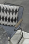 Garden Impressions Antibes dining stoel - teaklook - carbon black/ antraciet
