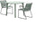 Garden Impressions Antibes dining stoel - teaklook - carbon black/ mossgreen