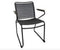 Garden Impressions Antibes dining stoel - teaklook - carbon black/ antraciet