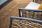 Garden Impressions Bali dining fauteuil - carbon black - natural rotan - desert sand