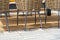 Garden Impressions Bali dining fauteuil - carbon black - natural rotan - desert sand