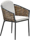 Garden Impressions Bali dining fauteuil - carbon black - natural rotan - desert sand