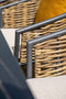 Garden Impressions Bali dining fauteuil - carbon black - natural rotan - desert sand