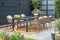 Garden Impressions Bali dining fauteuil - carbon black - natural rotan - desert sand
