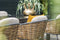 Garden Impressions Bali dining fauteuil - carbon black - natural rotan - desert sand