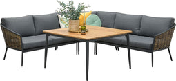 Garden Impressions Bali Lounge Diningset 4-delig