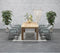 Garden Impressions Bellevue dining fauteuil - donker grijs/mint groen/grijs