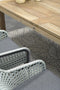 Garden Impressions Bellevue dining fauteuil - donker grijs/mint groen/grijs