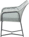 Garden Impressions Bellevue dining fauteuil - donker grijs/mint groen/grijs