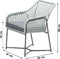 Garden Impressions Bellevue dining fauteuil - donker grijs/mint groen/grijs