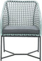 Garden Impressions Bellevue dining fauteuil - donker grijs/mint groen/grijs