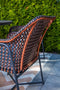 Garden Impressions Bellevue dining fauteuil donker grijs/oranje/grijs