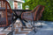 Garden Impressions Bellevue dining fauteuil donker grijs/oranje/grijs