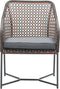 Garden Impressions Bellevue dining fauteuil donker grijs/oranje/grijs