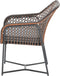 Garden Impressions Bellevue dining fauteuil donker grijs/oranje/grijs