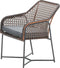 Garden Impressions Bellevue dining fauteuil donker grijs/oranje/grijs