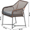 Garden Impressions Bellevue dining fauteuil donker grijs/oranje/grijs