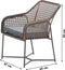 Garden Impressions Bellevue dining fauteuil donker grijs/oranje/grijs