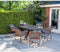 Garden Impressions Bellevue dining fauteuil donker grijs/oranje/grijs