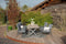 Garden Impressions Biola verstelbare tuinstoel - aluminium - donker grijs/licht grijs