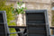 Garden Impressions Biola verstelbare tuinstoel - aluminium - donker grijs/licht grijs