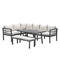 Garden Impressions Blakes Lounge Diningset - Carbon Black/Desert Sand