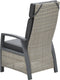 Garden Impressions Bombini verstelbare loungestoel - wicker - beige/antraciet
