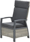 Garden Impressions Bombini verstelbare loungestoel - wicker - beige/antraciet