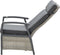 Garden Impressions Bombini verstelbare loungestoel - wicker - beige/antraciet