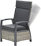 Garden Impressions Bombini verstelbare loungestoel - wicker - beige/antraciet