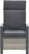 Garden Impressions Bombini verstelbare loungestoel - wicker - beige/antraciet