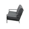 Garden Impressions Coba 3-zits lounge tuinbank - donker grijs