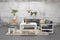Garden Impressions - Cube lounge hoekbank - mat wit