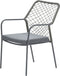 Garden Impressions Dido dining tuinstoel - aluminium - donker grijs/mosgroen