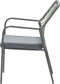 Garden Impressions Dido dining tuinstoel - aluminium - donker grijs/mosgroen