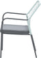 Garden Impressions Dido dining tuinstoel - aluminium - donker grijs/groen