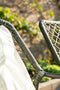 Garden Impressions Dido dining tuinstoel - aluminium - donker grijs/mosgroen
