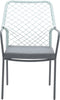 Garden Impressions Dido dining tuinstoel - aluminium - donker grijs/groen