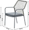 Garden Impressions Dido dining tuinstoel - aluminium - donker grijs/mosgroen