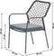 Garden Impressions Dido dining tuinstoel - aluminium - donker grijs/zwart