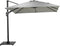 Garden Impressions Hawaii Deluxe Zweefparasol 300x300 - Carbon Black/Sand