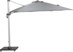 Garden Impressions Hawaii Deluxe Zweefparasol 300x300 - Wit/Lichtgrijs
