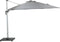 Garden Impressions Hawaii Deluxe Zweefparasol 300x300 - Wit/Lichtgrijs